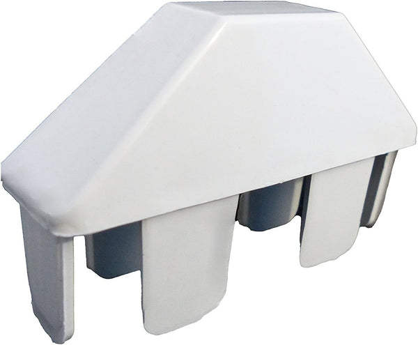 Vinyl Picket Cap Dog Ear, 7/8" X 3" White - 5 Pack
