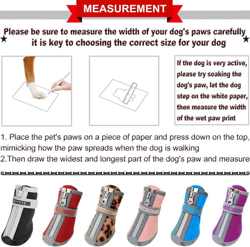QUMY Dog Shoes for Small Dogs, Waterproof Puppy Boots & Paw Protectors for Winter Snow Day, Black 3.