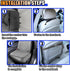 smilfuy Dog Car Front Seat Cover with Side Flaps, Waterproof & Scratch Proof Car Seat Protector for Dog, Nonslip Pet
