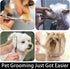 Dog Grooming Scissors Kit - Includes Curved, Thinning, Straight Scissors, Comb, Nail Clippers for Small Dogs & Puppies