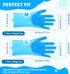 Pecute Pet Grooming Gloves Large, Heat Resistant Cat Bathing Gloves with High-Density Teeth for Washing and Massaging