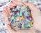 QINJIEJIE 2lbs Fluorite Crystals Aquarium Gravel Stones Tumbled Stone Polished Rocks Colorful
