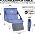 Stadium Seat with Back Support: Lightweight Foldable Bleacher Cushion for Outdoor,Sport Events,Picnic,Camping,Hiking