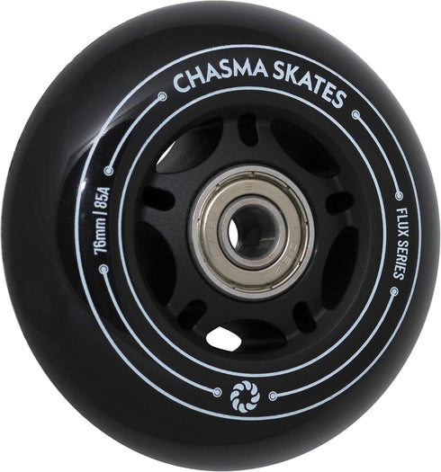 Flux 2 Pack 76mm RipStik Wheels 85A for Ripsurf Caster Board, Replacement Wheels with Bearings
