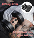 FVVWVV 2 Pair Weight Lifting Grips for Men Women, Ergonomics Workout Silicone Gym Grips Pads for Palm Protection