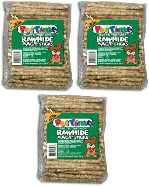 Time Rawhide Munchy Sticks: Delicious Chews for Dogs