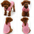lovelonglong Basic Dog Polo Shirts – Premium Cotton T-Shirts for Large Medium Small Dogs, Pink XS, Two-Button Collar