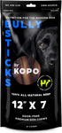 Kopo Bully Sticks, 12-inch (7 Pack) - Odor Free Natural Dog Treats, 100% Beef, Fully Digestible