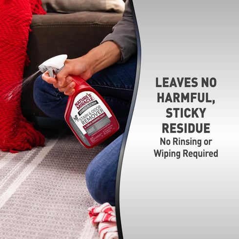 32 Natures Miracle Advanced Platinum Stain and Odor Remover and Virus Disinfectant, Ounces, Disinfects and Cleans