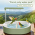 Luyismer Swimming Bathtubs Shower Bird Fountains Pool Toy Bath Water Dispenser for Cage Bird Tub