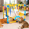 Cat Jungle Gym With Hanging Interactive Toys,Hammock Cat Activity Center For Kittens