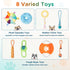 0-6 TOOGE Upgraded Puppy Play Gym: Small Dog Puppy Jungle Gym Playground Adjustable Hanging Dogs Enrichment Chew Toys