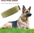 Heavy Duty Dog Collar for Large Dogs, Tactical Adjustable Nylon Collar with Metal Buckle & D Ring, Khaki/L
