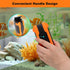 hygger Aquarium Magnetic Brush, Fish Tank Glass Algae Scrubber with Detachable Stainless Steel and Plastic Scraper