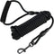Vivifying Long Floating Dog Leash, 20ft Training Leash with Comfortable Handle for Hiking, Swimming, Beach (Black)