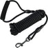 Vivifying Long Floating Dog Leash, 20ft Training Leash with Comfortable Handle for Hiking, Swimming, Beach (Black)