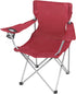 Generic Basic Quad Folding Camp Chair with Cup Holder, Red, Adult