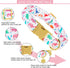 Dinosaur Summer Cotton Dog Collar with Metal Buckle, Gift Collar for Small Medium Large Dogs, Cute Durable Comfortable