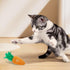 2PCS Andiker Cat Chew Toys, Cute Pineapple Shape Soft Cat Plush Toys with Smooth Skin-Friendly Plush Fabric Containing