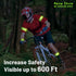 Rena Chris Reflective Running Gear, 4pcs High Visibility Arm Bands for Night Walking & Safety Running