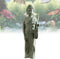 Japanese Sandstone Buddha Statue - Handmade 7.1” Zen Buda Sculpture for Aquarium Decorations, Pagoda Garden Decor