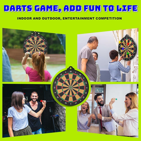 3-12 Magnetic Dart Board for Kids Indoor Outdoor Kids Games and Party Games, Christmas Birthday Gifts Toys for Boys Age
