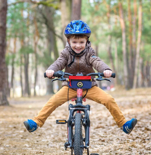 Kids Bike Handlebar Bag, Waterproof Front Basket Pack, Small Bicycle Bag for Boys, Girls, Men, Women