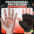BEACE Weight Lifting Gym Gloves with Anti-Slip Leather Palm for Workout Exercise Training Fitness and Bodybuilding