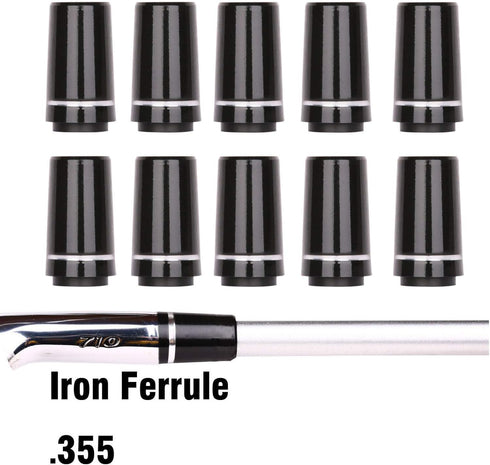 Golf Builder 10pcs/Set Tip Size .355 Golf Ferrules for Taper Tip Iron Wedge