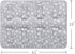 Dog Crate Mat (42" X 28"), Soft Bed Mat with Cute Prints, Anti-Slip Bottom, Machine Washable