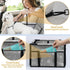 PetsHome Dog Car Seat Upgrade, Foldable Booster Seat with 12 PVC Tubes, Waterproof Travel Seat for Small to Medium Dogs