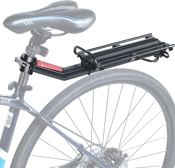 Lumintrail Bike Cargo Rack, Seatpost Mounted Bicycle Luggage Carrier, 20 LBs Capacity for Trunk Bags