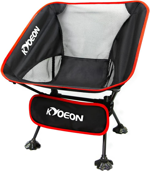 KYOEON Portable Camping Chair, Ultralight Durable Foldable Chair for Outdoor Camp,Travel, Beach, Picnic,