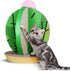 FluffyDream Cactus Shape Cat Condo Scratcher Post, Green Colour, Cardboard Scratching House Bed Furniture Protector