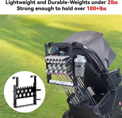 Vekclit Golf Stroller Attachment, Golf Club Holder for Strollers Universal Golf Club Holder