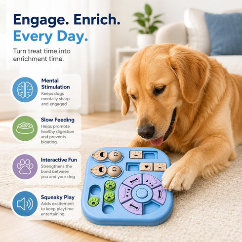 Tee Shirt Galaxy Interactive Dog Treat Puzzle Toys Durable, Dog Puzzle Toy IQ Training Slow Feeder for Large Medium