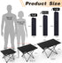 Portable Camping Table, Compact Aluminum Side Table with Carrying Bag for Hiking, Camping, Picnicking, BBQ