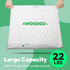 50 4/5/3, 26.4" 21.9" Pcs Waste Bags, Compatible with Litter Robot Heavy Duty Cat Litter Trash Bags, Waterproof, White