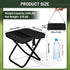BKLRBRV 1.97" 0.99LB 200LB Ultra-Thin Portable Folding Stool - Slim Fold, Lightweight, Capacity Camping Chair