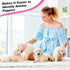 18 Pcs Adjustable Puppy Collars for Litter, Soft Nylon ID Collars with Safety Quick Release Buckle for Small Dogs