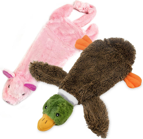 Best Pet Supplies Stuffing Free Squeaky Dog Toys for Small, Medium, and Large Dogs, Durable Chew Toy for Teething Puppy
