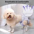 Dogs,(4 Pack) Vecomfy Reusable Female Dog Diapers for Large Easy Absorbent Medium Doggie Diapers for Peeing,in Heat,Dog