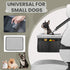 20lbs, Leather Dog Car Seat for Small Dogs Under Dog Booster Seat with Metal Frame Construction Double-Layer Oxford