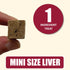 Whole Life Pet Mini Ones - Beef Liver Treats for Small Dogs or Training Treats for Any Size Dog, Human Grade, One Ingredient, Made in The USA