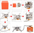 Portable Backpacking Stove, Foldable Windproof Outdoor Camping Stove, Honeycomb Hot Pot, Propane Burner