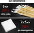 Gun Cleaning Supplies, Cotton Swabs and Patches, 6" Long Lint Free Cloth for Most Caliber Firearms
