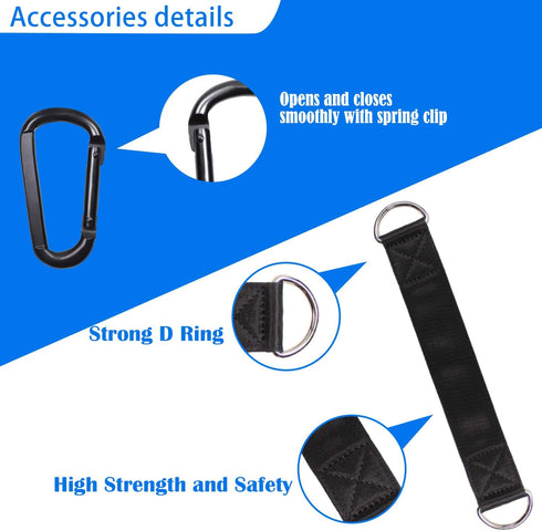 LFJ Cable Pulley with Swing Strap, Gym Pulley Wheel Set for LAT Pulley System DIY Pull Down Attachment