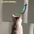 10PCS Cat Worm Toy for Cats - Cat Wand Toy Accessories and 1PC Black String for Cat Fishing Pole Teaser Kit