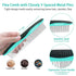 5 PCS Self Cleaning Slicker Brush & Pet Grooming Rake & Bath Brush & Nail Clippers & Pet Comb for Dogs