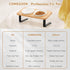Ceramic Elevated Cat Bowls with Bamboo Stand, 10° Tilted Raised Dishes for Food and Water, Anti Vomiting Pet Bowl Set
